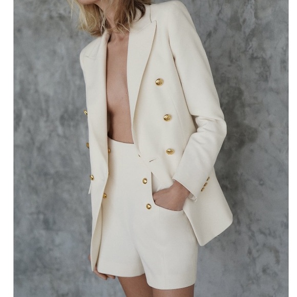 ✨BLOGGER FAV✨ NWT Zara Blazer with Buttons - Picture 12 of 16